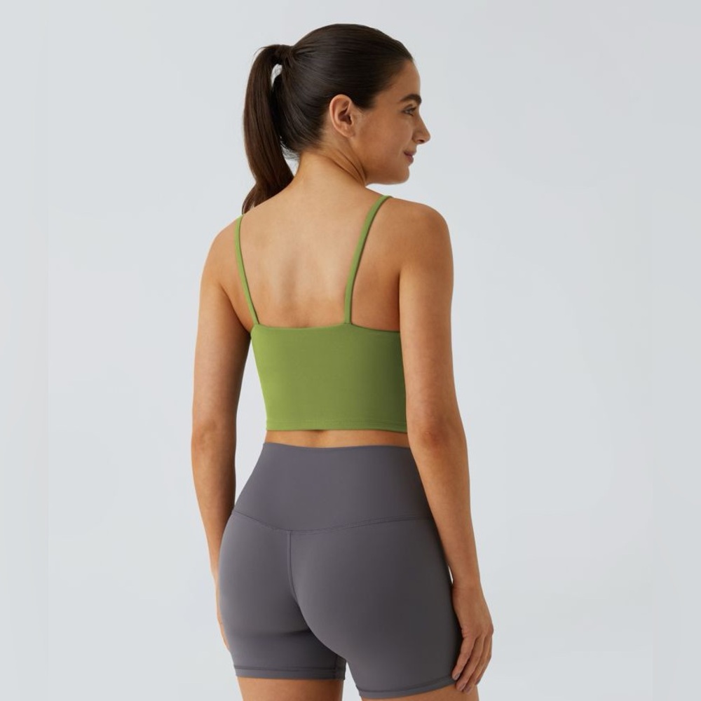 Halara Basic Padded Workout Cropped Tank Top - Si… - image 2